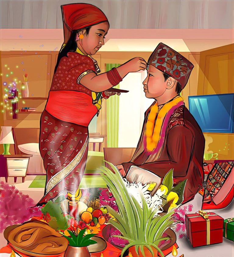 भाइटीकाको उत्तम साइत कात्तिक १० गते बिहान ११ : ३७ बजे (सूचना सहित)